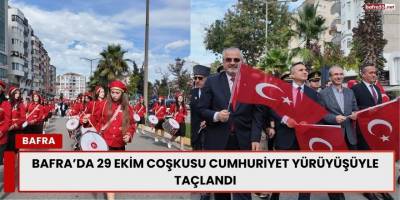 Bafra’da 29 Ekim Coşkusu Cumhuriyet Yürüyüşüyle Taçlandı