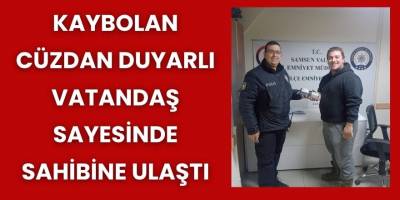 Kaybolan Cüzdan Duyarlı Vatandaş Sayesinde Sahibine Ulaştı