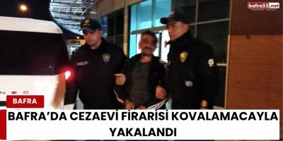 Bafra’da Cezaevi Firarisi Kovalamacayla Yakalandı