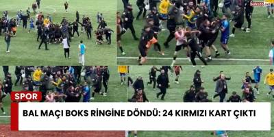 BAL Maçı Boks Ringine Döndü: 24 kırmızı kart çıktı