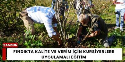 Fındıkta Kalite ve Verim İçin Kursiyerlere Uygulamalı Eğitim
