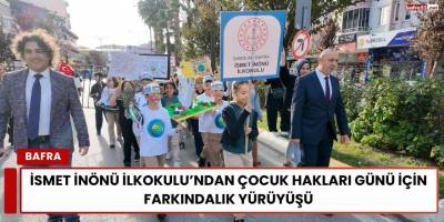 İsmet İnönü İlkokulu’ndan Çocuk Hakları Günü İçin Farkındalık Yürüyüşü