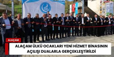 Alaçam Ülkü Ocakları Yeni Hizmet Binasının  Açılışı Dualarla Gerçekleştirildi