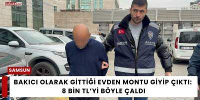 Bakıcı Olarak Gittiği Evden Montu Giyip Çıktı: 8 Bin TL’yi Böyle Çaldı