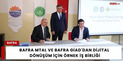 Bafra MTAL Ve Bafra GİAD'dan Dijital Dönüşüm İçin Örnek İş Birliği