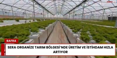 Sera Organize Tarım Bölgesi’nde Üretim ve İstihdam Hızla Artıyor
