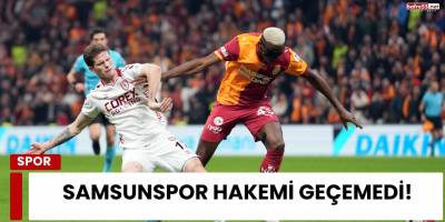 Samsunspor Hakemi Geçemedi!