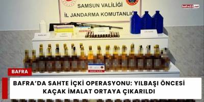 Bafra’da Sahte İçki Operasyonu: Yılbaşı Öncesi Kaçak İmalat Ortaya Çıkarıldı