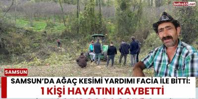 Samsun’da Ağaç Kesimi Yardımı Facia ile Bitti: 1 Kişi Hayatını Kaybetti