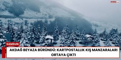Akdağ Beyaza Büründü: Kartpostallık Kış Manzaraları Ortaya Çıktı