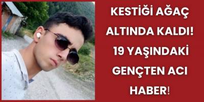 Kestiği Ağaç Altında Kaldı! 19 Yaşındaki Gençten Acı Haber