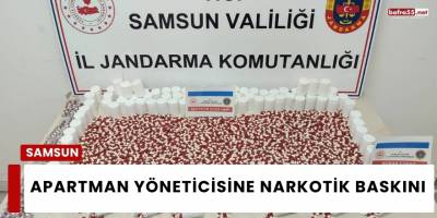 Samsun’da Apartman Yöneticisine Uyuşturucu Operasyonu: 7 Bin Hapla Yakalandı