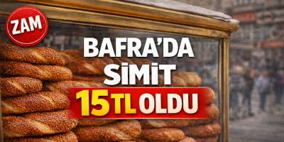 Bafra’da Simit 15 TL Oldu
