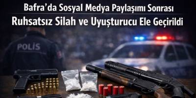 Sosyal Medya Paylaşımı Sonrası Ruhsatsız Silah ve Uyuşturucu Ele Geçirildi