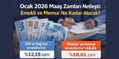 Ocak 2026 Maaş Zamları Netleşti: Emekli ve Memur Ne Kadar Alacak?