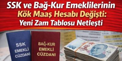 SSK ve Bağ-Kur Emeklilerinin Kök Maaş Hesabı Değişti