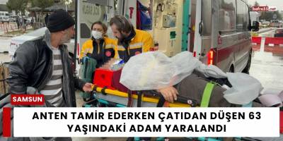 Anten Tamir Ederken Çatıdan Düşen 63 Yaşındaki Adam Yaralandı