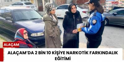Alaçam’da 2 Bin 10 Kişiye Narkotik Farkındalık Eğitimi