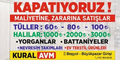 Kural AVM’de Kapatıyoruz Satışı: Ev Tekstilinde Dikkat Çeken Fiyatlar