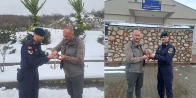 Sinop’ta Yaralı Kuş Kurtarıldı