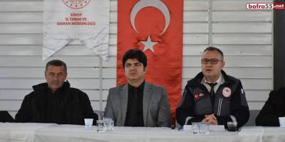 Sinop’ta Üreticilere Bilgilendirme Toplantısı