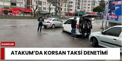 Atakum’da Korsan Taksi Denetimi