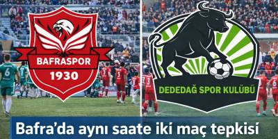 Bafra’da aynı saate iki maç tepkisi