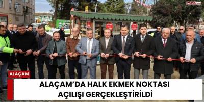 Alaçam’da Halk Ekmek Noktası Açılışı Gerçekleştirildi