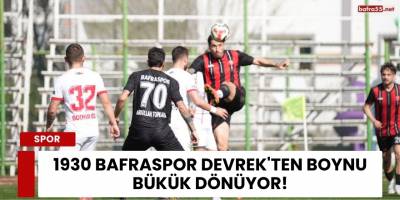 1930 Bafraspor Devrek'ten Boynu Bükük Dönüyor!
