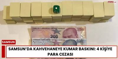 Samsun’da Kahvehaneye Kumar Baskını: 4 Kişiye Para Cezası