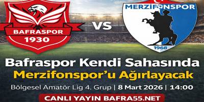 Bafraspor Kendi Sahasında Merzifonspor’u Ağırlayacak