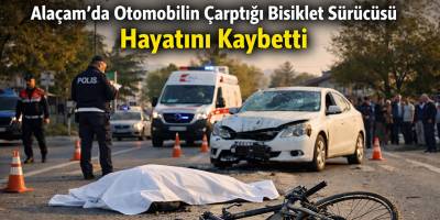 Alaçam'da Otomobilin Çarptığı Bisiklet Sürücüsü Hayatını Kaybetti