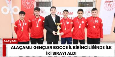 Alaçamlı gençler bocce il birinciliğinde ilk iki sırayı aldı