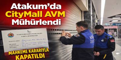 Atakum’da CityMall AVM Mühürlendi
