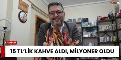 15 TL’lik Kahve Aldı, Milyoner Oldu