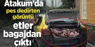 Atakum’da pes dedirten görüntü etler bagajdan çıktı