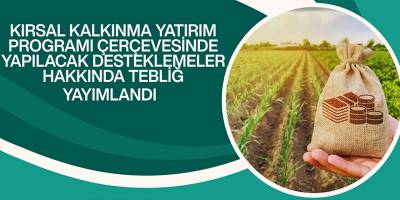 Kırsal kalkınma yatırımlarına yüzde 70’e varan hibe desteği