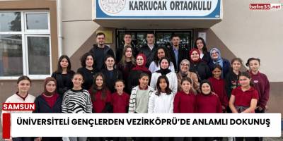 Üniversiteli Gençlerden Vezirköprü’de Anlamlı Dokunuş