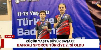 Küçük Yaşta Büyük Başarı: Bafralı Sporcu Türkiye 2.’si Oldu