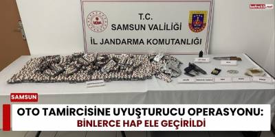 Oto Tamircisine Uyuşturucu Operasyonu: Binlerce Hap Ele Geçirildi