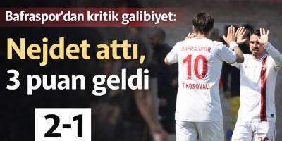 Bafraspor’dan kritik galibiyet: Nejdet attı, 3 puan geldi