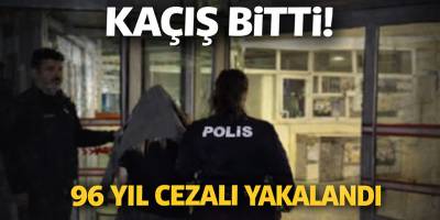 Samsun’da 96 yıl hapis cezası bulunan hükümlü yakalandı