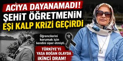 Acıya Dayanamadı Şehit Öğretmenin Eşi Kalp Krizi Geçirdi