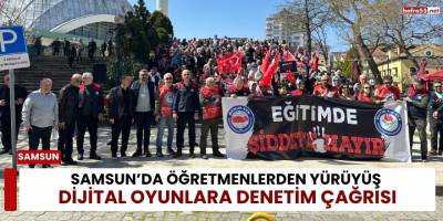 Samsun’da Öğretmenlerden Yürüyüş: Dijital Oyunlara Denetim Çağrısı