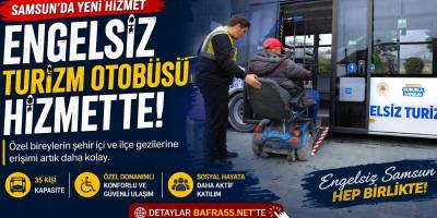 Samsun’da Engelsiz Turizm Otobüsü Hizmete Girdi