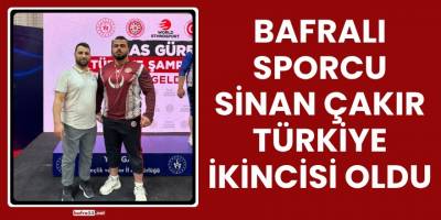 Bafralı sporcu Sinan Çakır Türkiye ikincisi oldu