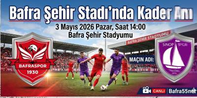 Bafra Şehir Stadı’nda Kader Anı 1930 Bafraspor Sinop Karşısında