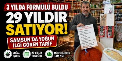 3 Yılda Formülü Buldu, 29 Yıldır Satıyor: Samsun’da Yoğun İlgi Gören Tarif