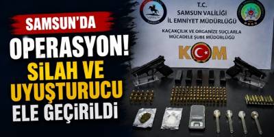 Samsun’da Operasyon! Silah ve Uyuşturucu Ele Geçirildi