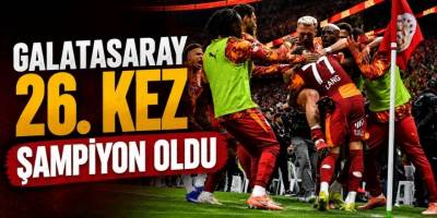 Galatasaray 26. Kez Şampiyon Oldu